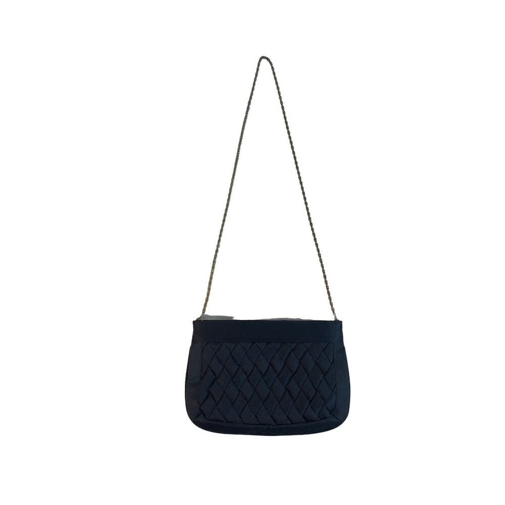 Women's Black Vintage Quilted Shoulder Purse